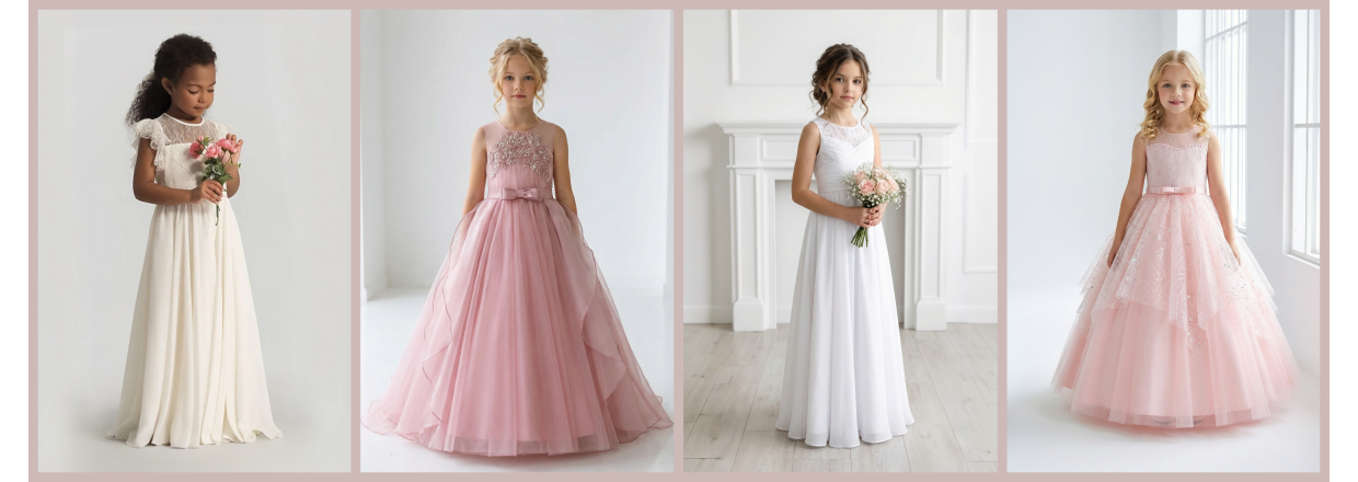 Smukke Festkjoler og Brudepigekjoler til B&oslash;rn 