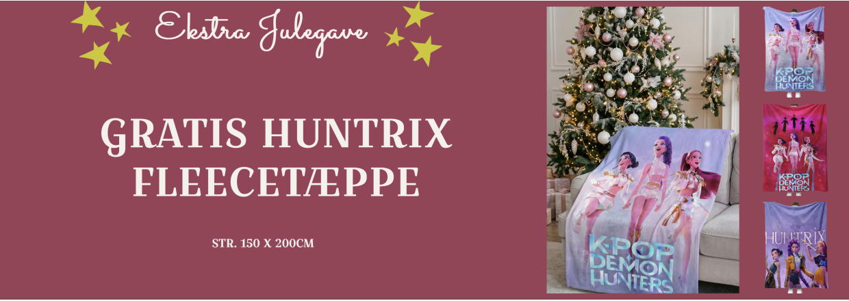 GRATIS HUNTRIX Fleecet&aelig;ppe ved ordrer over 1000kr 