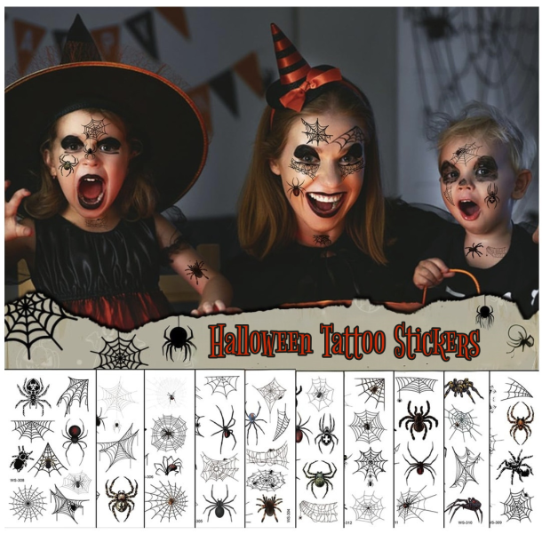 Halloween Tattoo Sticker S�t 