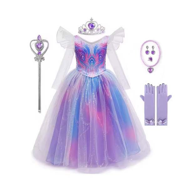 Glinda kjole Wicked 2 med tilbeh�r 