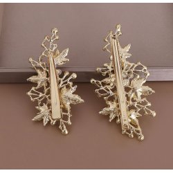 Hrclip-st med perler guld 