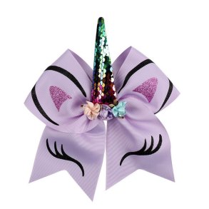 Hrelastik med enhjrning-sljfe lilla