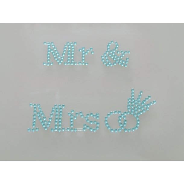 Mr &amp; Mrs Stickers Lysebl