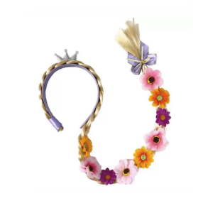 Rapunzel fletning med krone p� h�rb�jle