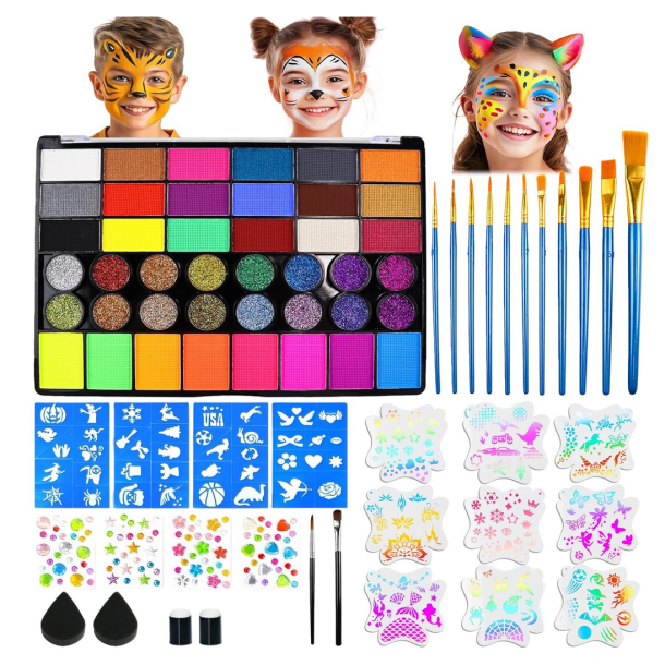 Ansigtsmaling-s�t XL