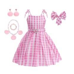 Barbie kjole inkl. tilbehr 