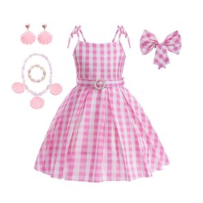 Barbie kjole inkl. tilbehr 