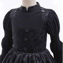 Elphaba kjole med tilbehr 