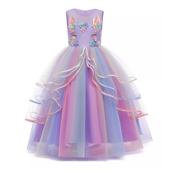  Enhjrning kjole inkl. tilbehr 