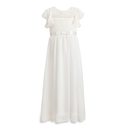 Festkjole Chantilly cremehvid