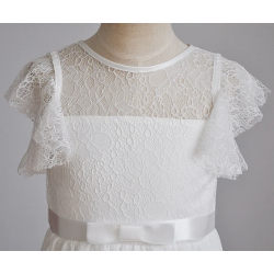 Festkjole Chantilly cremehvid