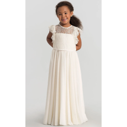 Festkjole Chantilly cremehvid