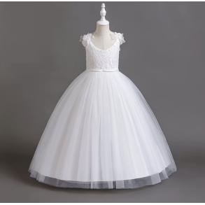 Festkjole Rosaline hvid 