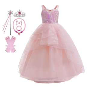 Glinda kjole med tilbehr