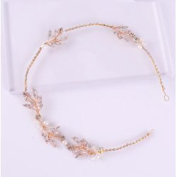 H�rb�nd med krystaller og perler