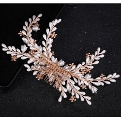 H�rkam Cluster med perler og krystaller