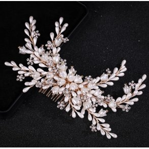 Hrkam Cluster med perler og krystaller