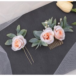 H�rkam-s�t med sartrosa silkeblomster