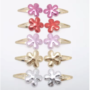 H�rsp�nder med blanke blomster 10 stk