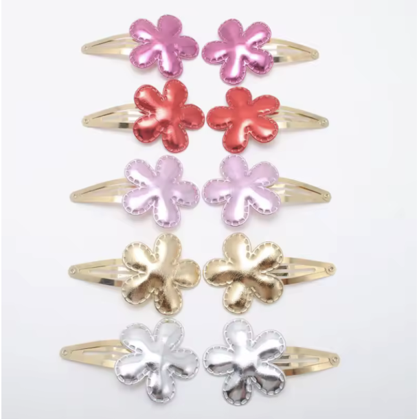 H�rsp�nder med blanke blomster 10 stk