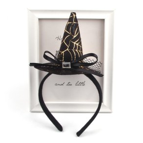 Halloween hrbjle med heksehat guld