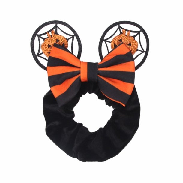 Halloween scrunchie med grskar