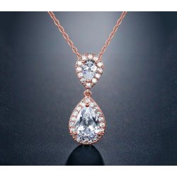 Halskde Madeleine Rosaguld