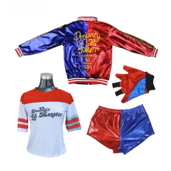 Harley Quinn kostume med tilbehr