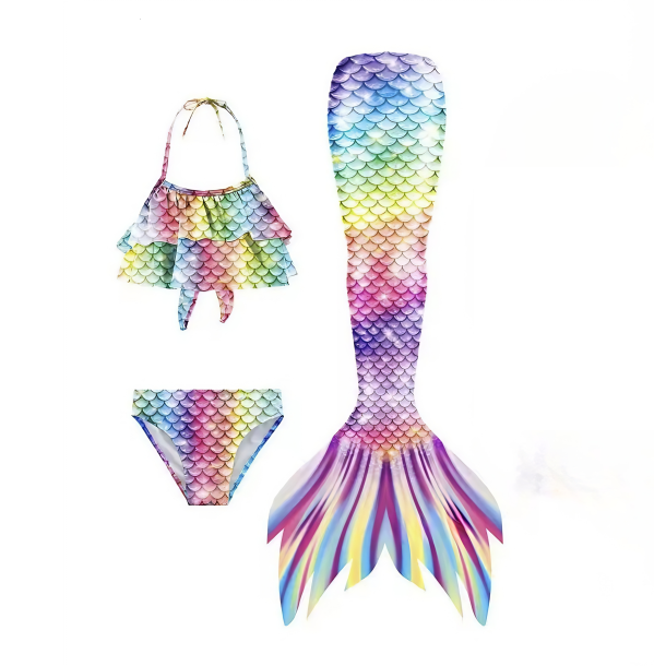 Havfruehale s�t Super Rainbow - UDEN MONOFINNE 