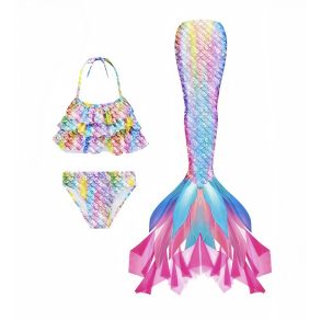 Havfruehale st Slrhale Regnbue - UDEN MONOFINNE 