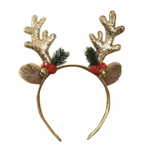 Julehrbjle med guld glittergevir