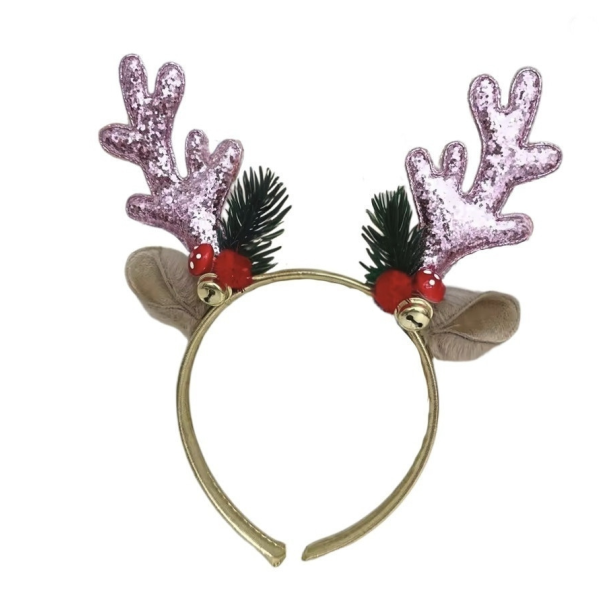 Julehrbjle med pink glittergevir