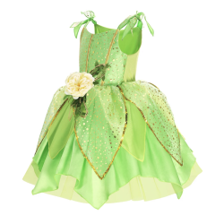 Klokkeblomst kjole inkl. tilbehr