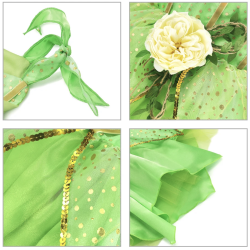 Klokkeblomst kjole inkl. tilbehr