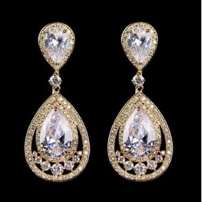 Krystal reringe Alice Guld