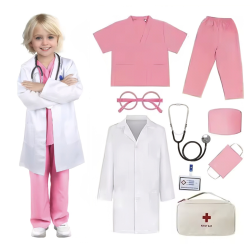 L�gekostume med tilbeh�r