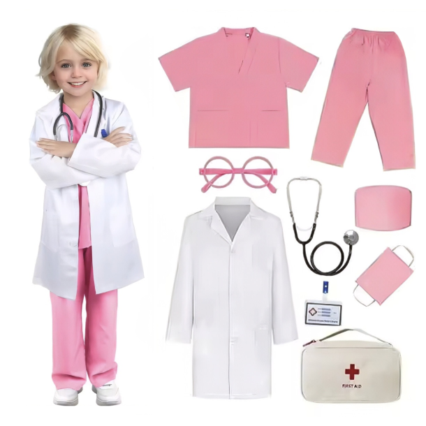 L�gekostume med tilbeh�r