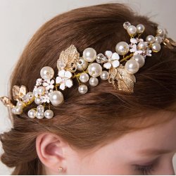 Luksus h�rb�nd med perler Frances