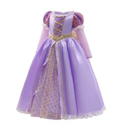 Luksus Rapunzel kjole med lange rmer