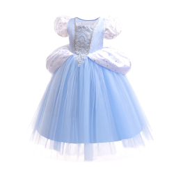 Askepot kjole lysebl 