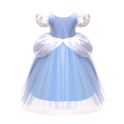 Askepot kjole lysebl 