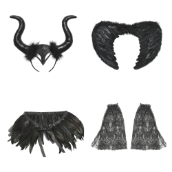 Maleficent kjole inkl. tilbehr