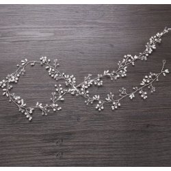 Perle/Krystalb�nd til langt h�r