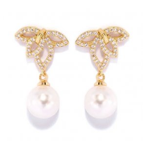 Perlerering Belle Guld