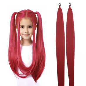 Pink h�r extensions/rottehaler 