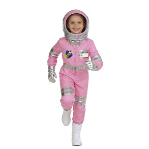 Pink Astronaut kostume med tilbeh�r