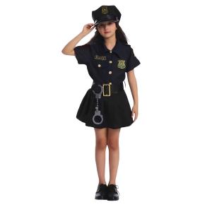 Politi Kostume med tilbeh�r
