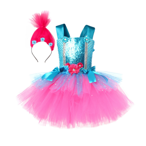 Poppy kjole med tilbehr 