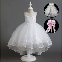 Prinsesse-Brud kjole med tilbehr 