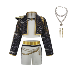 Demon Hunters Rumi GOLDEN PREMIUM kostume med smykker